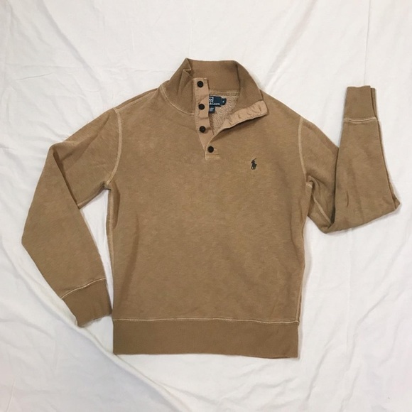 Ralph Lauren Tan Pullover Sweater Men’s Large ( Fits Medium) - Picture 1 of 5
